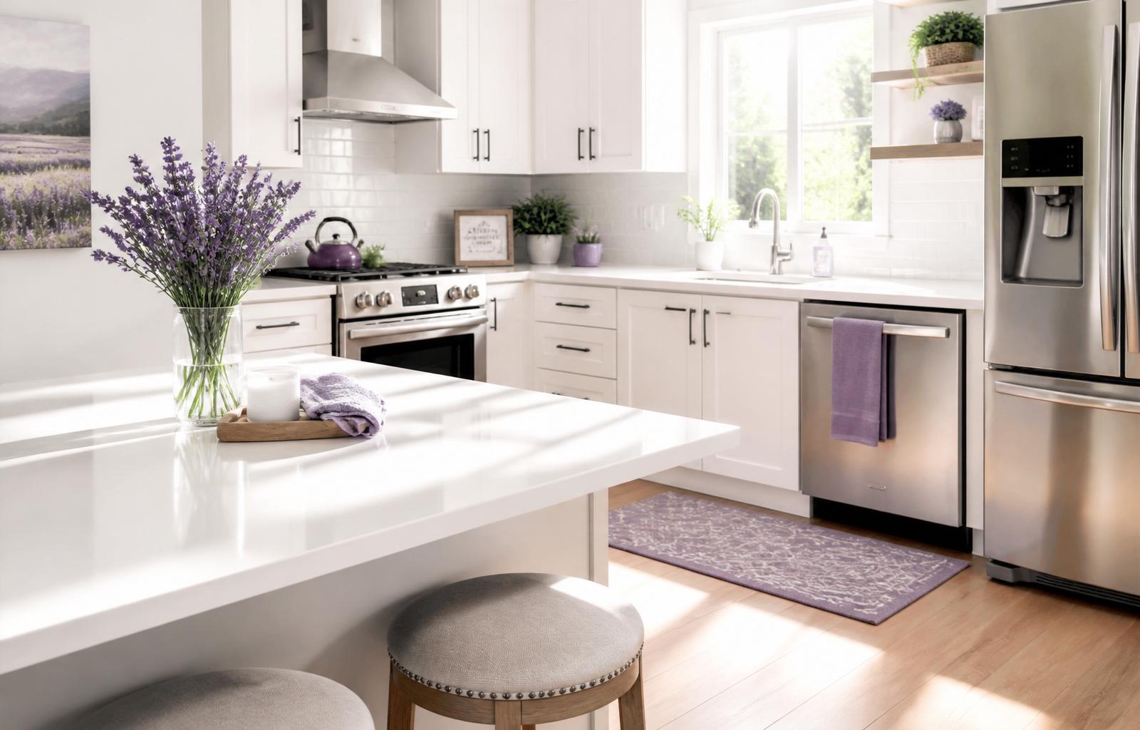 Sparkling clean kitchen after a Michelle's Fresh Start visit